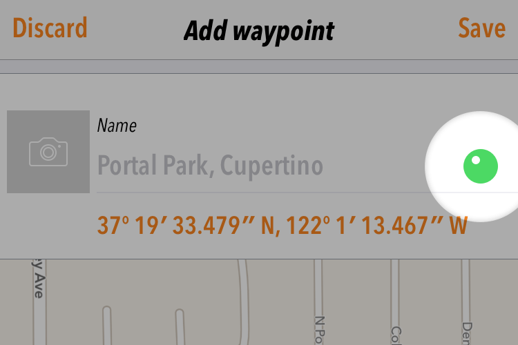 Select waypoint type